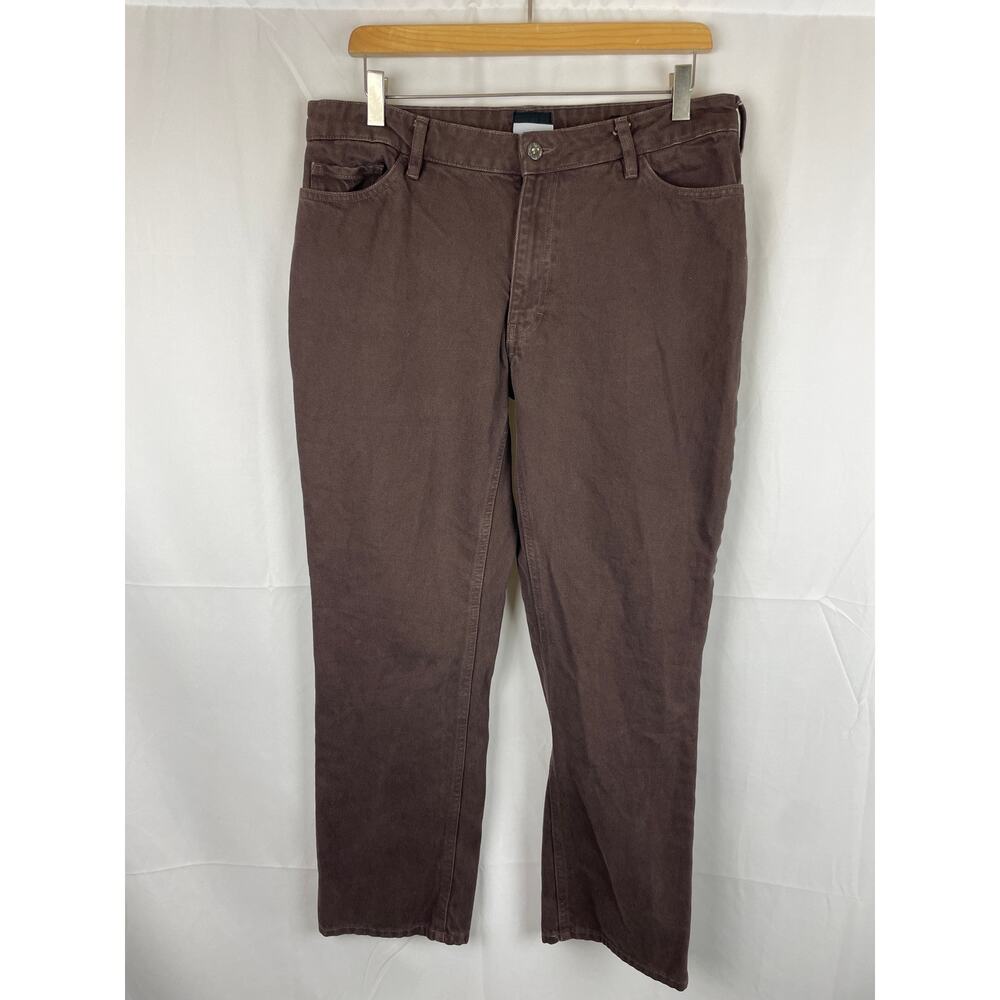 Finisterre Straight Fit Brown Pants 100% Organic Cotton 28 (Measures 30" Waist)